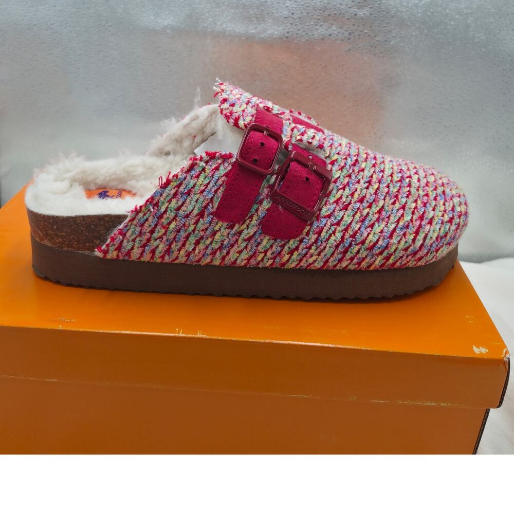 NEW Rocket Dog Abel Plus Mule Clogs multicolored fabric upper Womens size 6.5